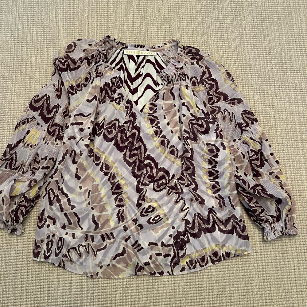 Women's Multicolor Patterned Top
